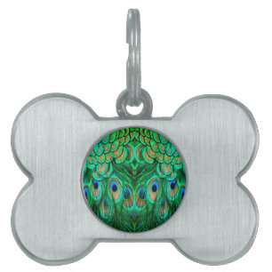 Médaillons Pour Animaux Domestiques Glorious Peacock