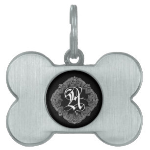 Médaillons Pour Animaux Domestiques Goth Initial A