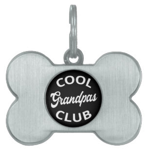 Médaillons Pour Animaux Domestiques Grandpas Club cool I