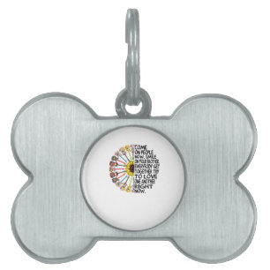 Médaillons Pour Animaux Domestiques Guitare Lover Cadeau de guitare florale acoustiq