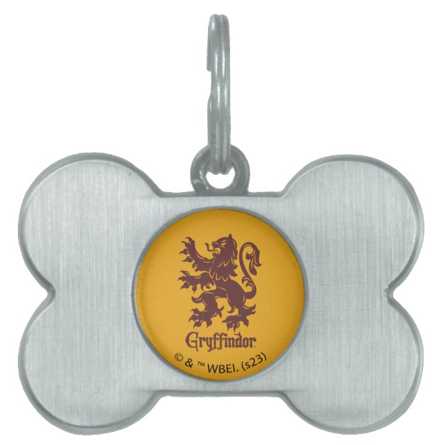 Médaillons Pour Animaux Domestiques Harry Potter | Gryffindor Lion Graphic (Devant)