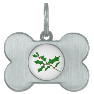 Médaillons Pour Animaux Domestiques Houx