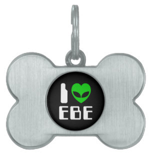 Médaillons Pour Animaux Domestiques I Alien Heart EBE
