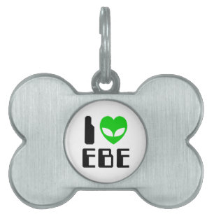 Médaillons Pour Animaux Domestiques I Alien Heart EBE