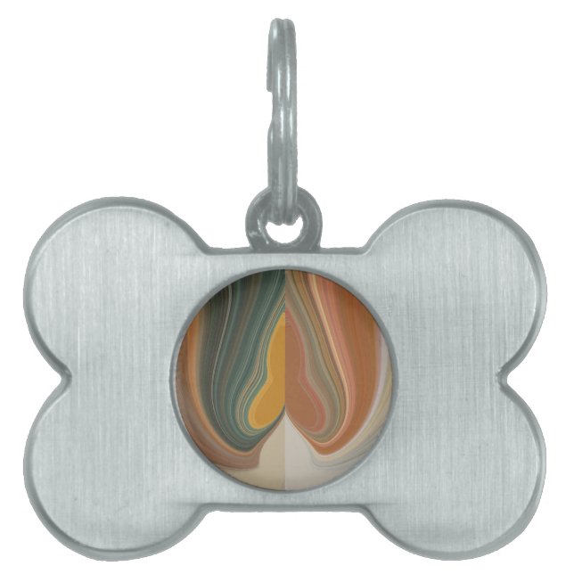 Médaillons Pour Animaux Domestiques Impression d'art Abstrait rétroactif (Devant)