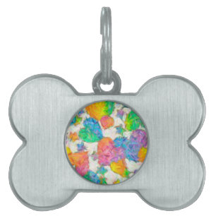 Médaillons Pour Animaux Domestiques Impressionniste Pastel Valentine Hearts