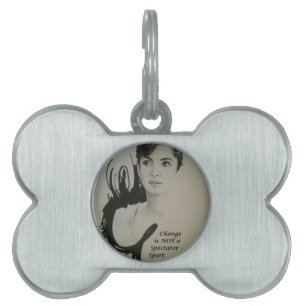 Médaillons Pour Animaux Domestiques Le changement n'est pas un spectateur Sport Art Im