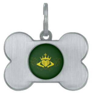 Médaillons Pour Animaux Domestiques Le Claddagh (Or)