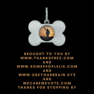 Médaillons Pour Animaux Domestiques Le président Merci Joe Biden