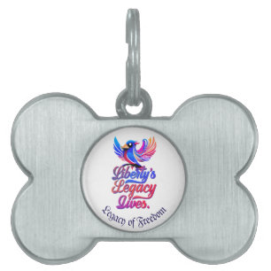 Médaillons Pour Animaux Domestiques Liberty's Legacy Lives - Elegant Bird Design -