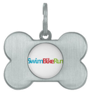 Médaillons Pour Animaux Domestiques Logo du cool de triathlon pour tous les sportifs