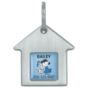 Médaillons Pour Animaux Domestiques Lucy Hugging Snoopy