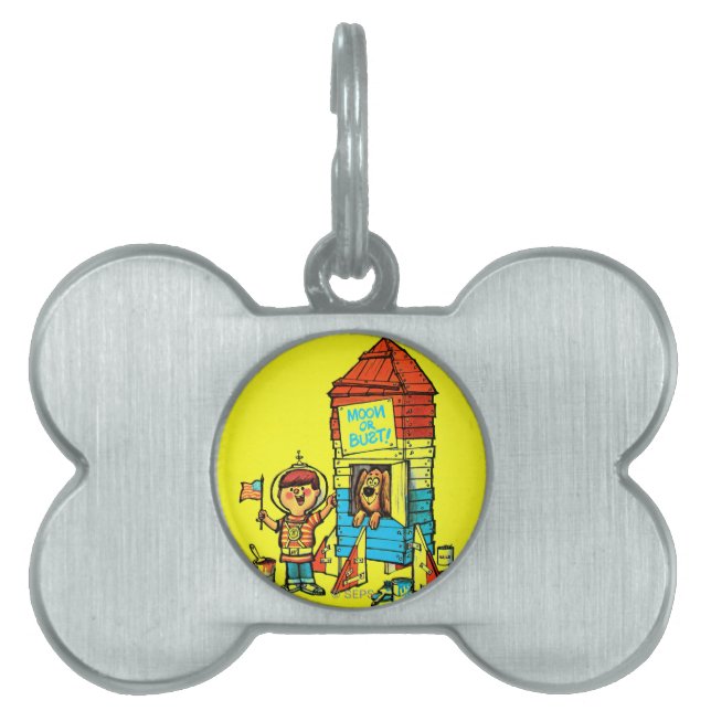 Médaillons Pour Animaux Domestiques Lune ou Buste ! (Devant)