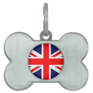 Médaillons Pour Animaux Domestiques L'Union Jack classique