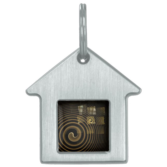 Médaillons Pour Animaux Domestiques Maison d'art Abstraite de l'hypnose (Devant)