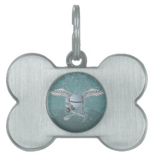 Médaillons Pour Animaux Domestiques Mélangeur de béton bleu-gris