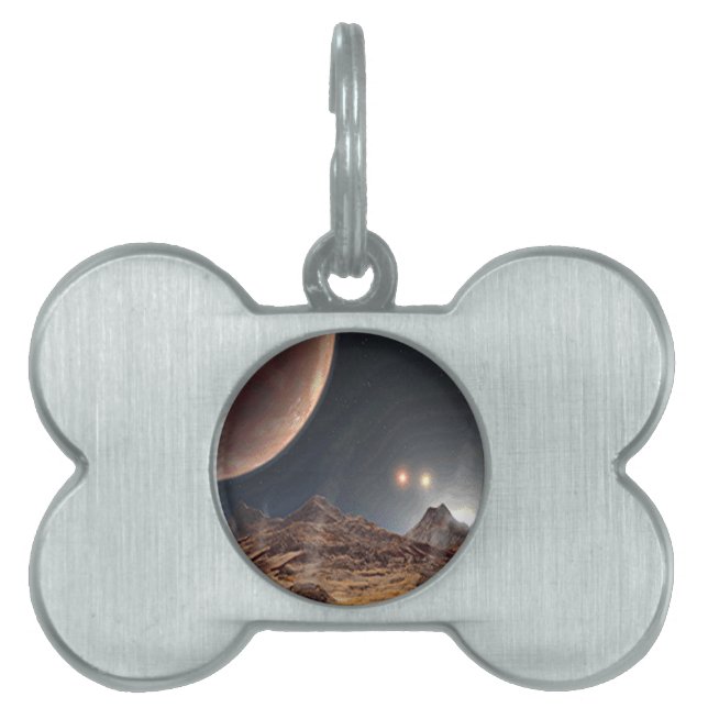 Médaillons Pour Animaux Domestiques Monde alien (Devant)