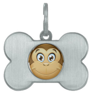 Médaillons Pour Animaux Domestiques monkey emoji