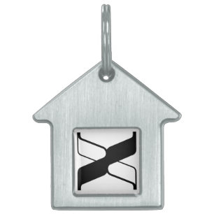 Médaillons Pour Animaux Domestiques Monogramme Lettre X Élégant