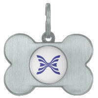 Monogramme lettre X ligne bleue élégant