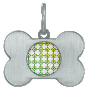 Médaillons Pour Animaux Domestiques Motif de feuille, motif de feuilles, feuilles vert