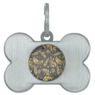 Médaillons Pour Animaux Domestiques Motif de Noël, Pine Snow 2