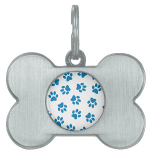 Médaillons Pour Animaux Domestiques Motif De Pailles, Paniers De Chien, Paniers Bleus