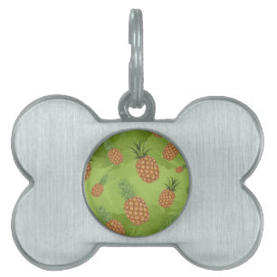 Médaillons Pour Animaux Domestiques Motif de pomme de pin aquarelle 4