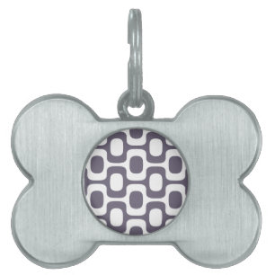 Médaillons Pour Animaux Domestiques Motif de trottoir d'Ipanema, Motif de plage, Brési