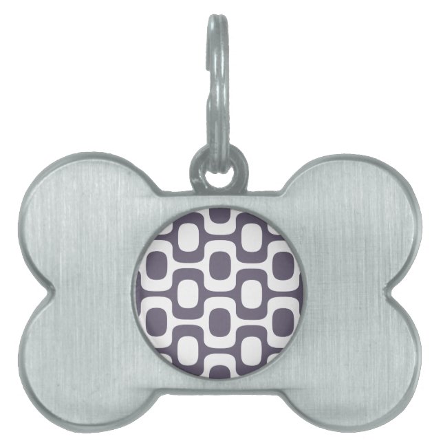 Médaillons Pour Animaux Domestiques Motif de trottoir d'Ipanema, Motif de plage, Brési (Devant)