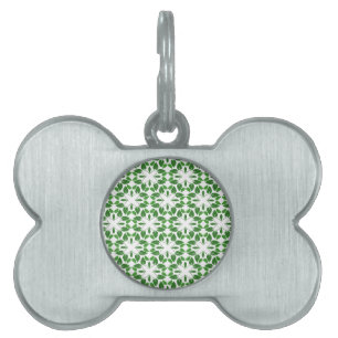 Médaillons Pour Animaux Domestiques Motif Feuille, Motif De Feuilles, Feuilles Verts