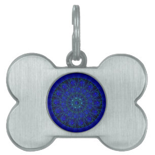 Médaillons Pour Animaux Domestiques Mystic Blue Rose.jpg