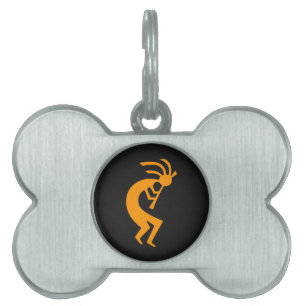Médaillons Pour Animaux Domestiques Orange de Kokopelli