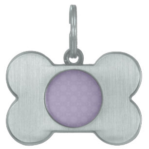 Médaillons Pour Animaux Domestiques Pale Lilac Motif