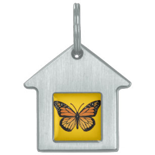 Médaillons Pour Animaux Domestiques Papillon de monarque