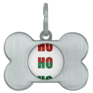 Médaillons Pour Animaux Domestiques parties scintillant ho ho