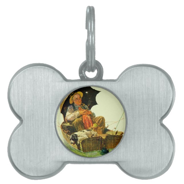 Médaillons Pour Animaux Domestiques Pêche terminée (Devant)