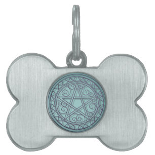 Médaillons Pour Animaux Domestiques pentacle tourbillonnant