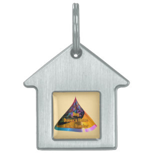 Médaillons Pour Animaux Domestiques Personnalisez Blue Dog House Nom du propriétaire T