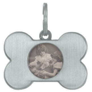 Médaillons Pour Animaux Domestiques Photo antique vintage Tag pour animal de compagnie