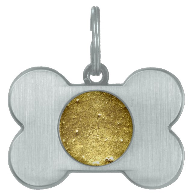 Médaillons Pour Animaux Domestiques Pierre or (Devant)