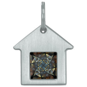 Médaillons Pour Animaux Domestiques Pinwheel Maison d'Art Abstraite