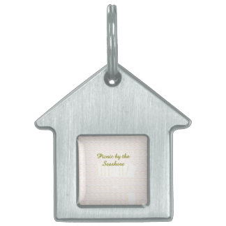 Médaillons Pour Animaux Domestiques Pique-nique au bord de la mer Rouleau de cœur