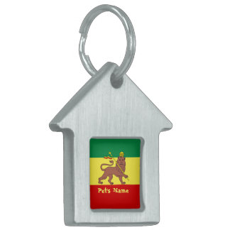 Médaillons Pour Animaux Domestiques Rasta Reggae Lion de Juda