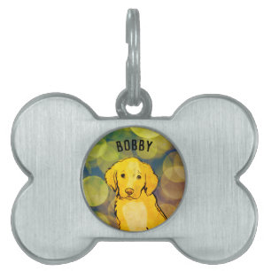 Médaillons Pour Animaux Domestiques Retriever doré