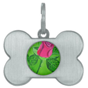 Médaillons Pour Animaux Domestiques Rose 1a