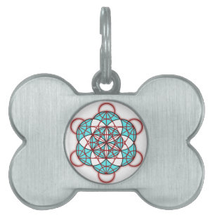 Médaillons Pour Animaux Domestiques Rouge de Metatron