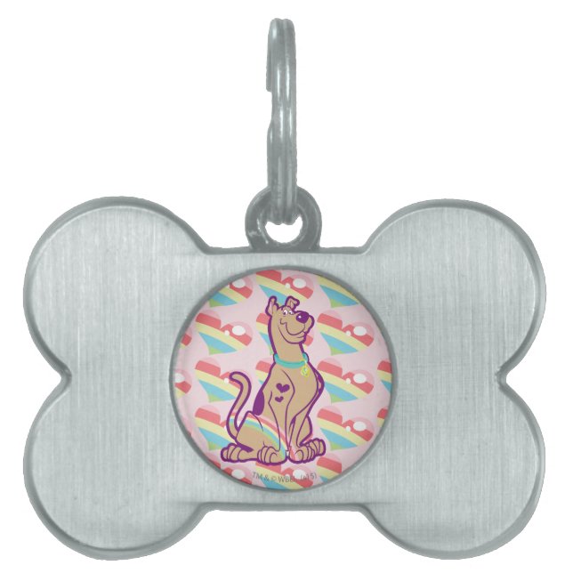 Médaillons Pour Animaux Domestiques Scooby-Doo arc-en-ciel (Devant)