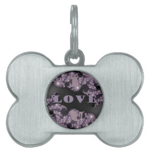 Médaillons Pour Animaux Domestiques Sentiments célestes Je t'aime Salutation galactiqu