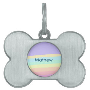 Médaillons Pour Animaux Domestiques simple lettre initiale monogramme ajouter votre no